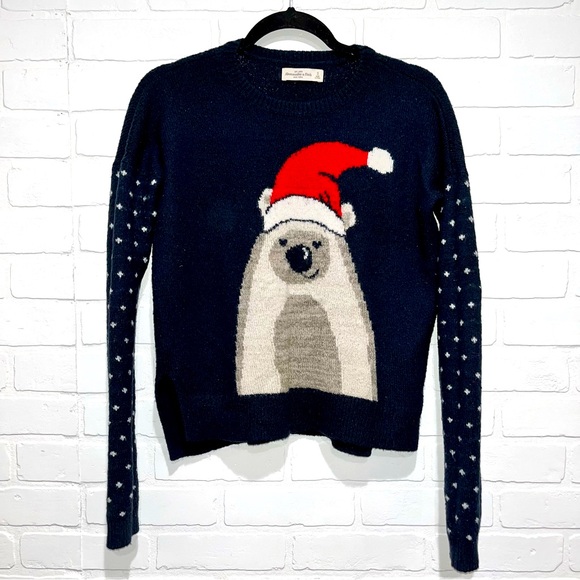 Abercrombie & Fitch Christmas Sloth Sweater - Picture 1 of 10
